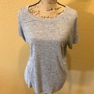 Market & Spruce Hi-Lo, short sleeve, gray top, XL, EUC | offer in description